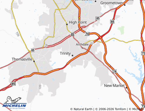 Mapa MICHELIN Trinity - ViaMichelin