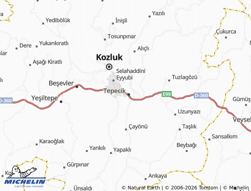 MICHELIN Çaybaşı map - ViaMichelin