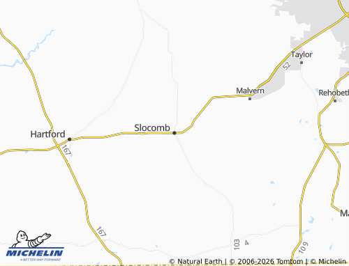 Mappa MICHELIN Slocomb - ViaMichelin