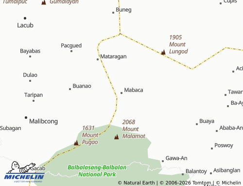 MICHELIN Mabaca map - ViaMichelin