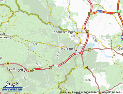 MICHELIN Bräunlingen map - ViaMichelin