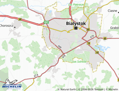 MICHELIN Nowe Miasto map - ViaMichelin