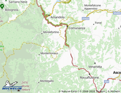 Mapa MICHELIN Collina - ViaMichelin