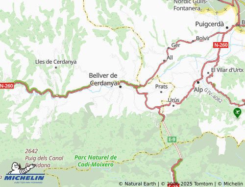 MICHELIN Talló map - ViaMichelin