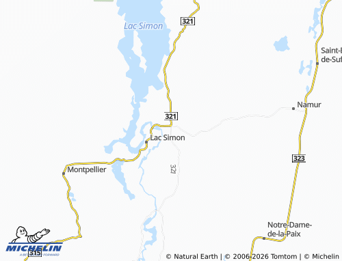 Mappa MICHELIN Chénéville - ViaMichelin