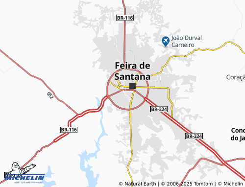 MICHELIN Chácara São Cosme map - ViaMichelin