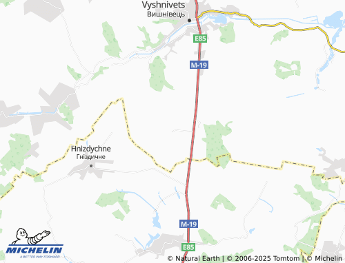 MICHELIN Rakovets map - ViaMichelin