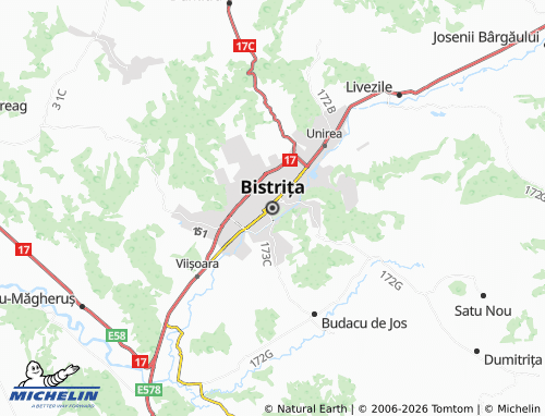 MICHELIN-Landkarte Bistritz - ViaMichelin