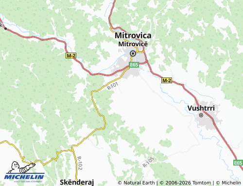 Carte MICHELIN Vaganicë - ViaMichelin