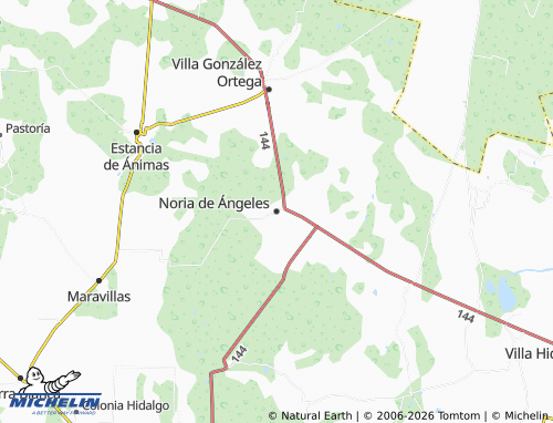 Mappa MICHELIN Noria de Ángeles - ViaMichelin