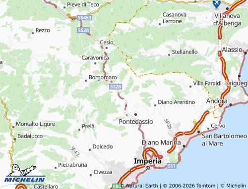 MICHELIN Gazzelli map - ViaMichelin