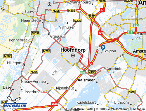 Mapa MICHELIN Hoofddorp - ViaMichelin