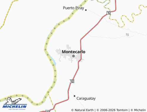 MICHELIN-Landkarte Montecarlo - ViaMichelin
