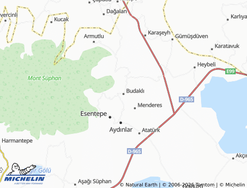 Mapa MICHELIN Budaklı - ViaMichelin