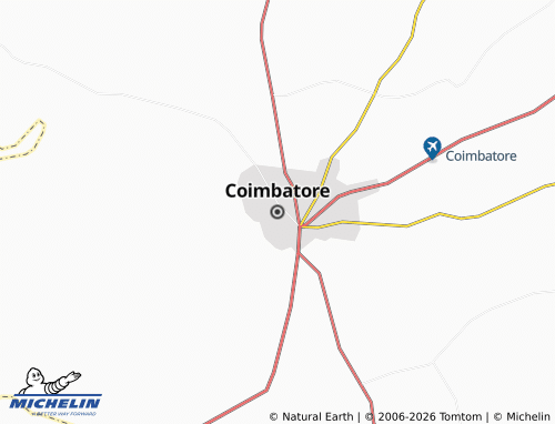 MICHELIN Coimbatore map - ViaMichelin