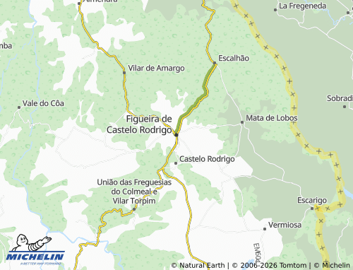 Mapa MICHELIN Figueira de Castelo Rodrigo - ViaMichelin