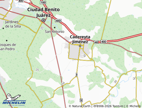 Mapa MICHELIN Privada de Santa Lucía - ViaMichelin