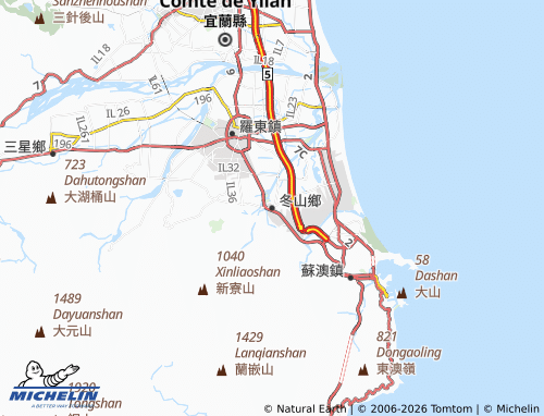 Mapa MICHELIN dong shan xiang - ViaMichelin