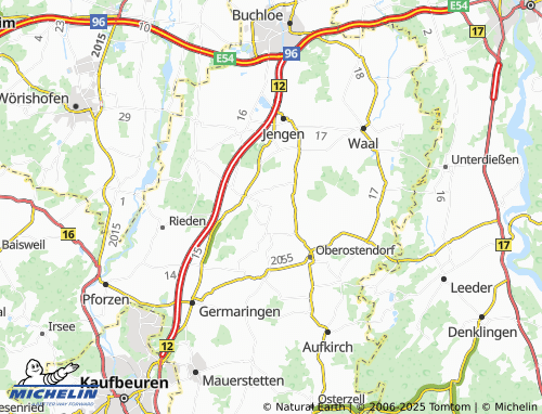 Carte MICHELIN Schwäbishofen - ViaMichelin