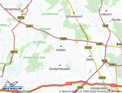 MICHELIN Aalden map - ViaMichelin