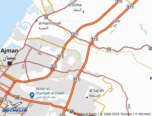 MICHELIN Al Heliow 1 map - ViaMichelin