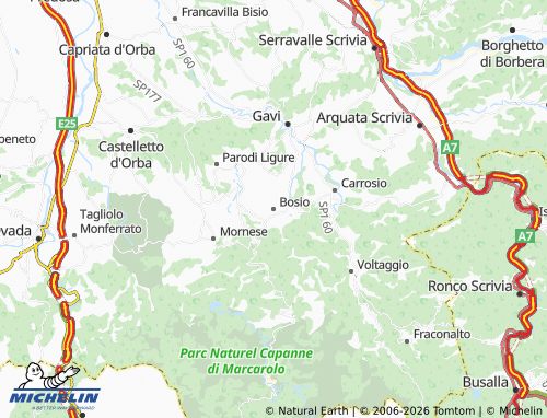 Mapa MICHELIN Bosio - ViaMichelin