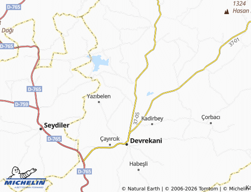 Mapa MICHELIN Akçapınar - ViaMichelin