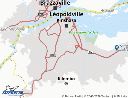 MICHELIN-Landkarte Makala - ViaMichelin