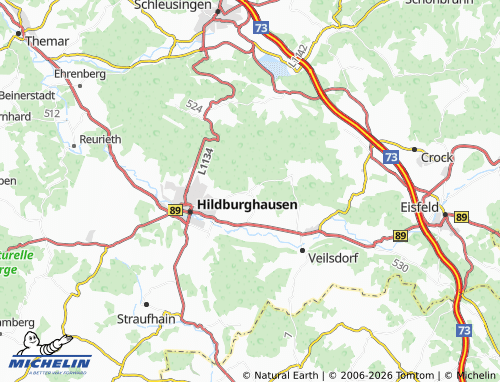 MICHELIN Weitersroda map - ViaMichelin