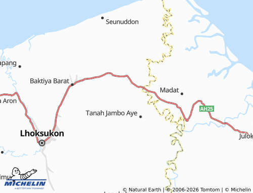 MICHELIN Biara Barat map - ViaMichelin