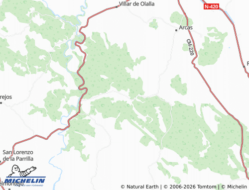 MICHELIN Valdeganga de Cuenca map - ViaMichelin