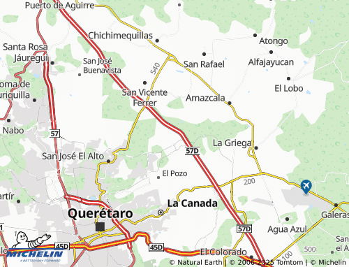 MICHELIN Zibata, Zona Biznaga map - ViaMichelin