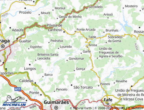 Carte MICHELIN São Roque - ViaMichelin
