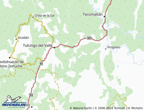 MICHELIN Guadalupe Tulcingo map - ViaMichelin