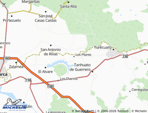 Mapa MICHELIN Los Pilares - ViaMichelin