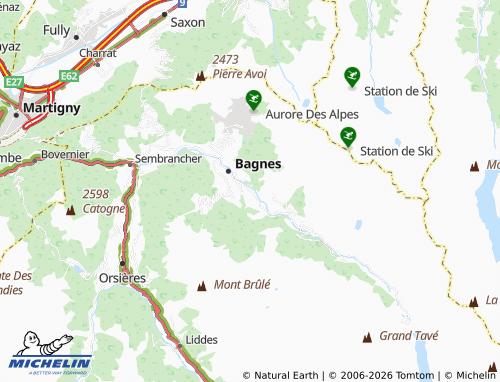 Mappa MICHELIN Versegères - ViaMichelin