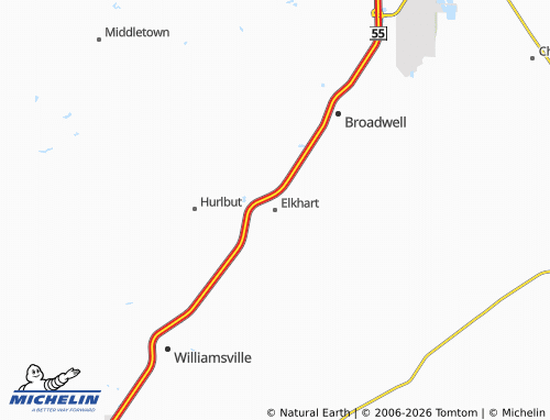 Mappa MICHELIN Elkhart - ViaMichelin