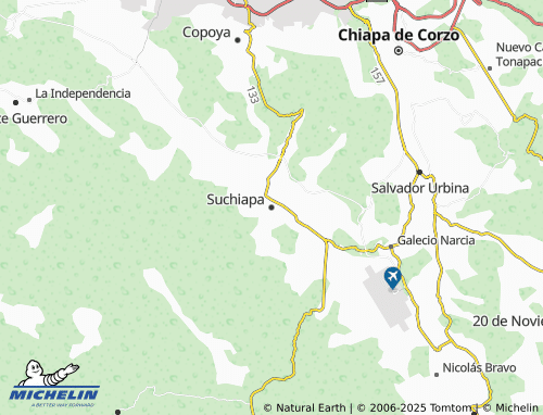 MICHELIN Suchiapa map - ViaMichelin
