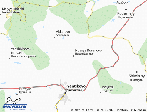 MICHELIN Novoye Buyanovo map - ViaMichelin