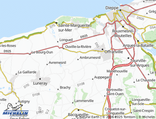 MICHELIN Ambrumesnil map - ViaMichelin