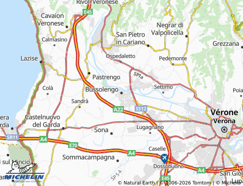 Kaart MICHELIN Bussolengo - ViaMichelin