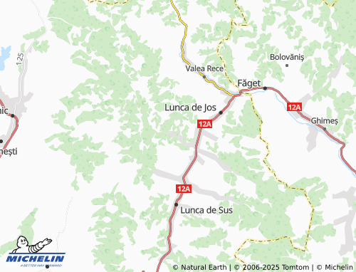 MICHELIN-Landkarte Valea Întunecoasă - ViaMichelin