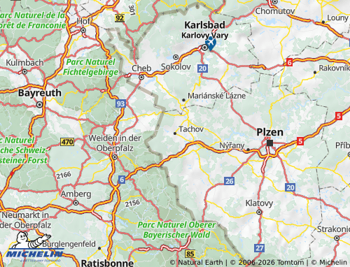 MICHELIN Tachov map - ViaMichelin