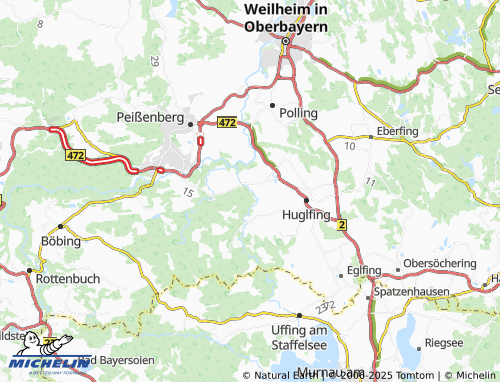 MICHELIN Maxlried map - ViaMichelin