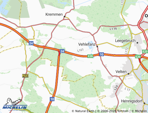 MICHELIN Wolfslake map - ViaMichelin