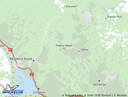Mappa MICHELIN Padina Matei - ViaMichelin