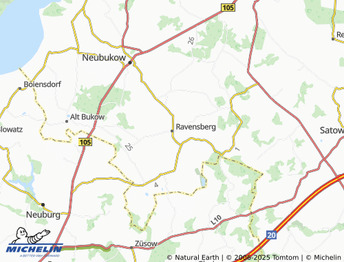 MICHELIN Ravensberg map - ViaMichelin