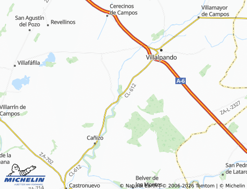 MICHELIN Villárdiga map - ViaMichelin