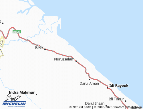 MICHELIN Teupin Pukat map - ViaMichelin