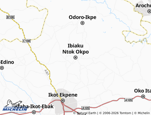 Mappa MICHELIN Ibiaku Ntok Okpo - ViaMichelin